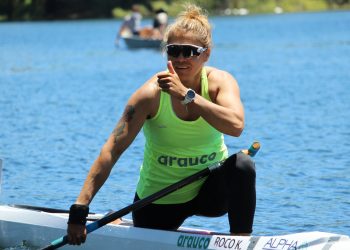 Karen Roco destacó en la vuelta de las competencias a nivel país de canotaje