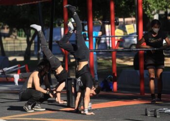 Gimnasio al aire libre ya puede ser utilizado por el mundo deportivo