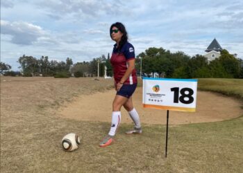 Maulina fue campeona de la Copa Sudamericana de footgolf