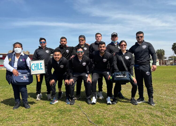 Talquino está siendo parte de torneo de fútbol 5 en Perú