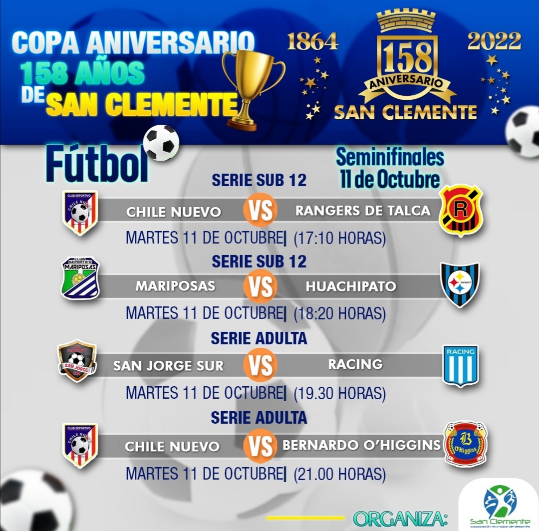 San Clemente celebra sus 158 años con Copa Aniversario Pasión Por Los