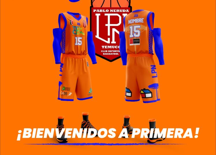 Pablo Neruda rescata la identidad de la zona con su tricota Zeus para Copa Chile y LNB1