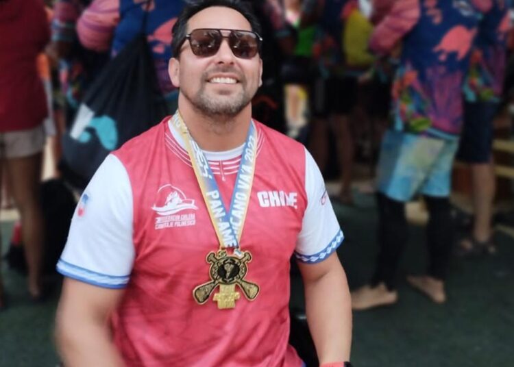 Objetivo cumplido: Franco Gutiérrez consiguió oro en Panamericano de canoa polinésica