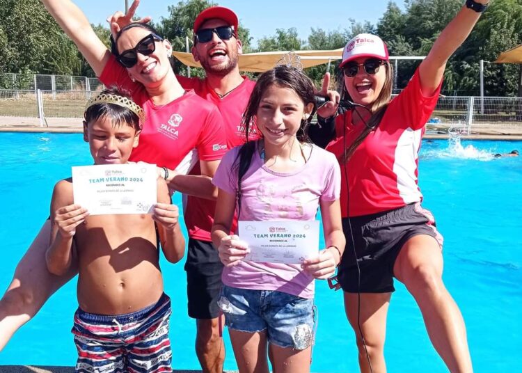 Talca contó con su “Team Verano” que marcó presencia en las Piscinas Municipales