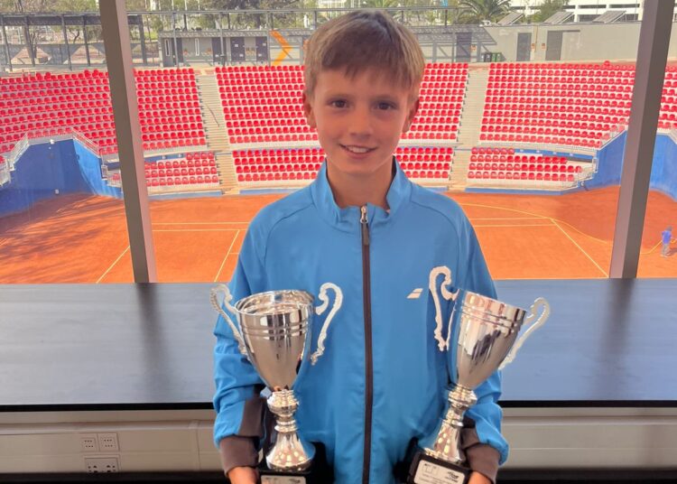 Sencillamente notable: “Facu” Henríquez fue monarca en singles y dobles en Nacional de tenis