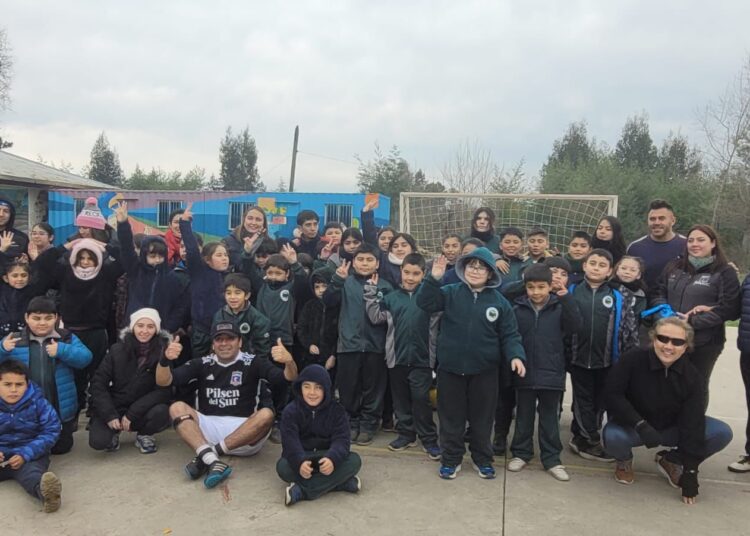 Club maulino realizó exhibición de fútbol ciegos en Pelarco