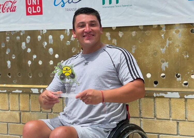 Tenista paralímpico maulino consiguió máximo trofeo en el Barranquilla Open