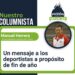 Un mensaje a los deportistas a propósito de fin de año