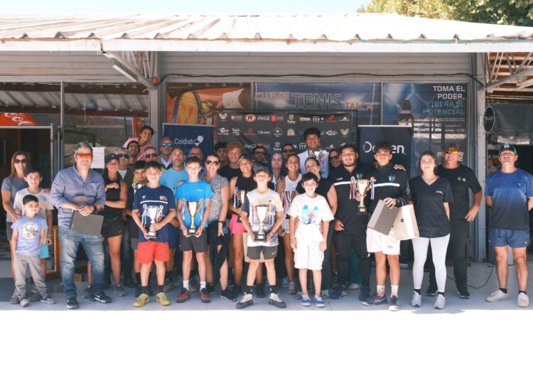 Deportistas del Maule subieron a lo más alto de Torneo G1 de tenis jugado en Talca