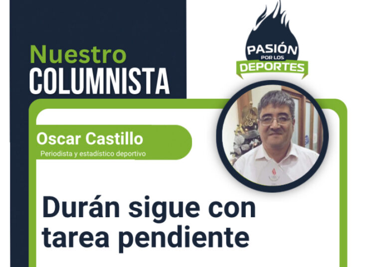 Durán sigue con tarea pendiente