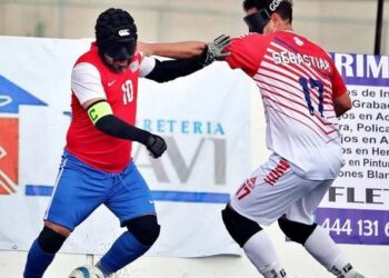 Sanjavierino defendió a Chile en la Copa Azteca de fútbol ciegos y celebró el podio de la Roja