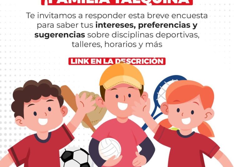Lanzan encuesta para conocer intereses deportivos de la comunidad en Talca