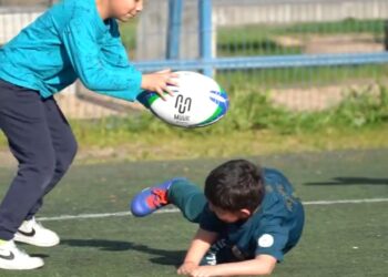Niños y niñas se suman al rugby en Talca: una propuesta gratuita para aprender a jugar