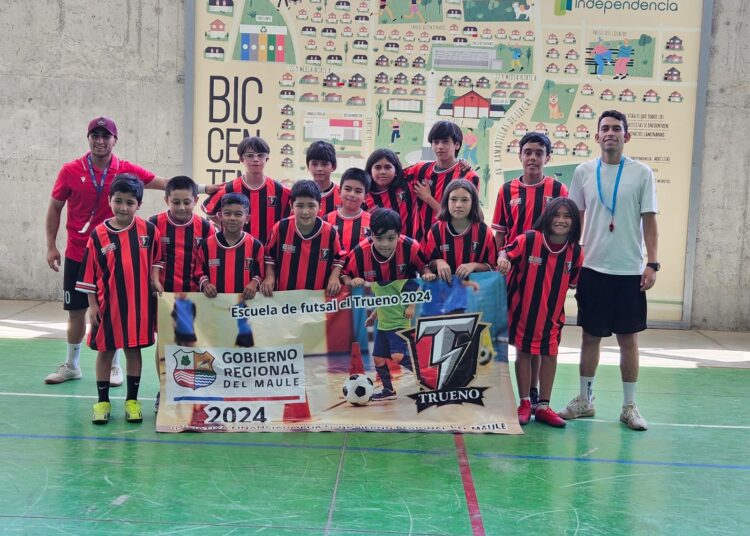 Escuela de Futsal “Talentos del Trueno 2025” ya forma a niños y niñas de Talca
