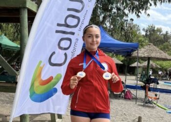 Agustina Díaz se colgó doble oro en Nacional de Canotaje en Lago Colbún