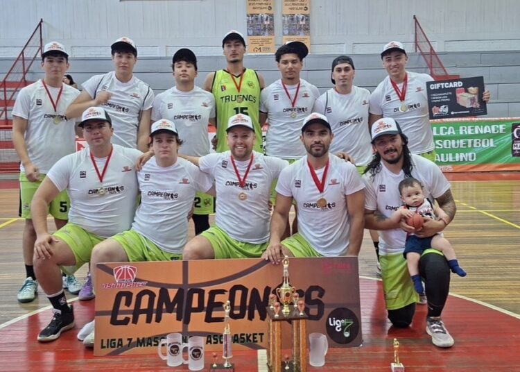 Club Truenos se coronó campeón en varones de la Liga 7 Asobasket