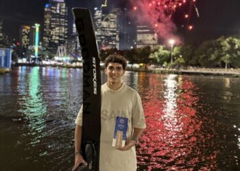 “Pepi” Barrientos se colgó la medalla de plata en esquí náutico de prestigioso torneo en Australia