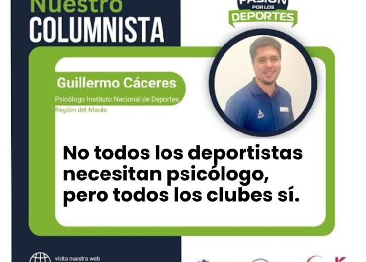 No todos los deportistas necesitan psicólogo, pero todos los clubes sí