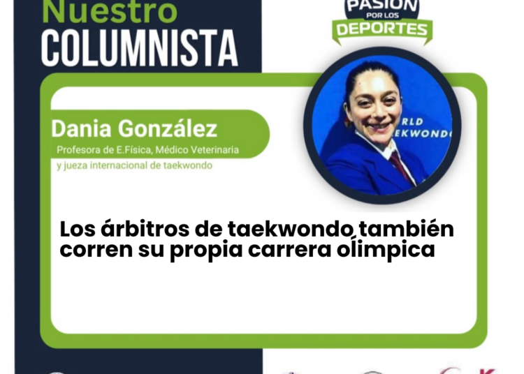 Los árbitros de taekwondo también corren su propia carrera oĺimpica
