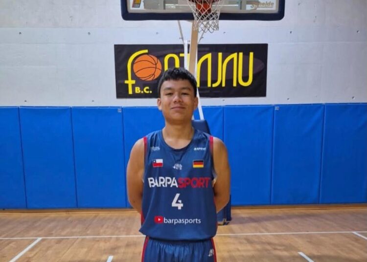 Talquino destacó en Europa representando a Chile en torneos internacionales de básquetbol