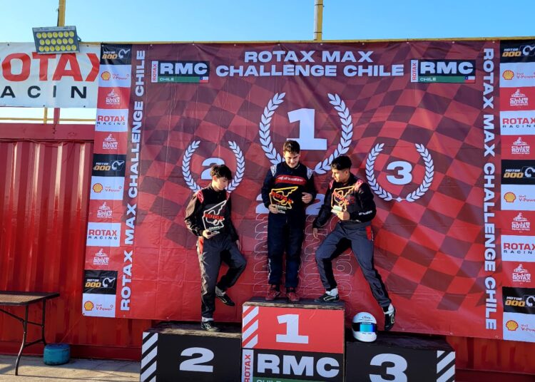 Nicolás Rodríguez Rey se subió al podio en la segunda fecha del Rotax Max Challenge Chile