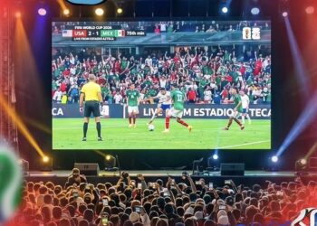 Panorama futbolero: Mundial en pantalla gigante en el Parque Río Claro