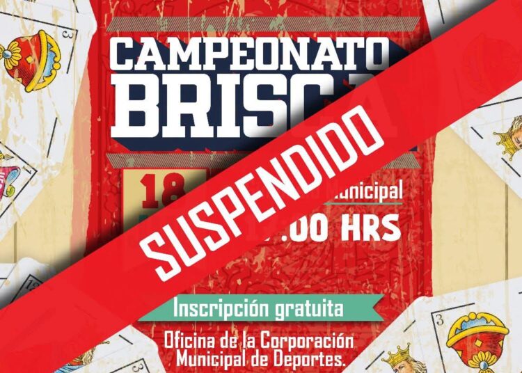 Suspenden campeonato de brisca en San Javier por temporal