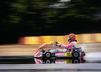 “Nico” Rodríguez volvió a subir al podio en una desafiante jornada bajo la lluvia
