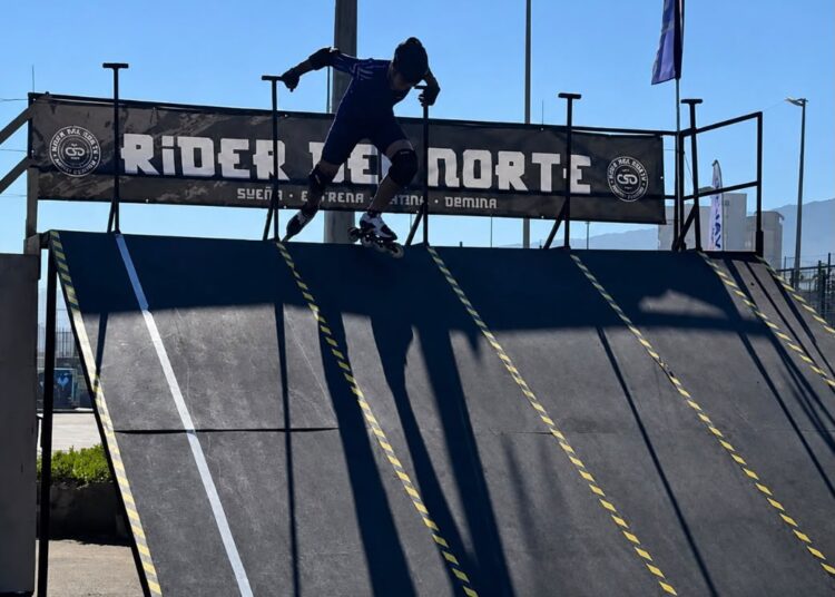 Talquino destacó en Antofagasta para sumar presea en nueva fecha de la Liga Nacional de Skatecross
