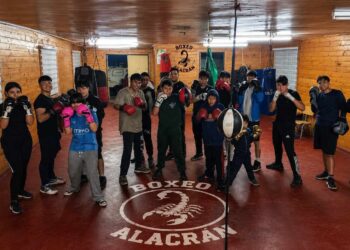 Club de Boxeo Alacrán Leiva retomó sus entrenamientos en el sector Oriente de Talca