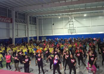 Masivo de zumba por el “Mes del Corazón” contó con alta participación de la comunidad sanclementina