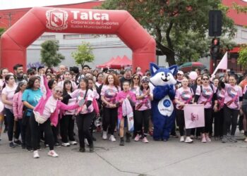 “Alameda para todos: se viste de rosa” convoca a una jornada de deporte y concientización en Talca