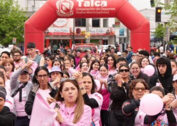 “Alameda para todos: se viste de rosa” convoca a una jornada de deporte y concientización en Talca